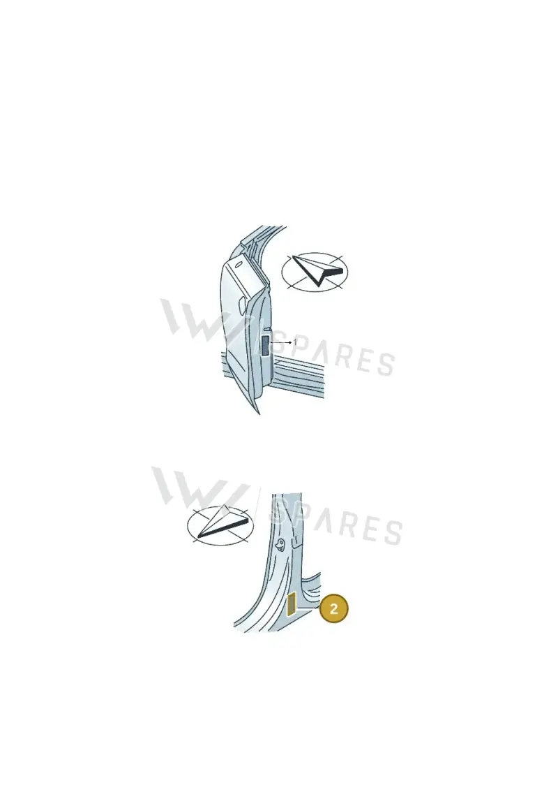8W8010502EB Audi Data Plate for Tyre Pressure