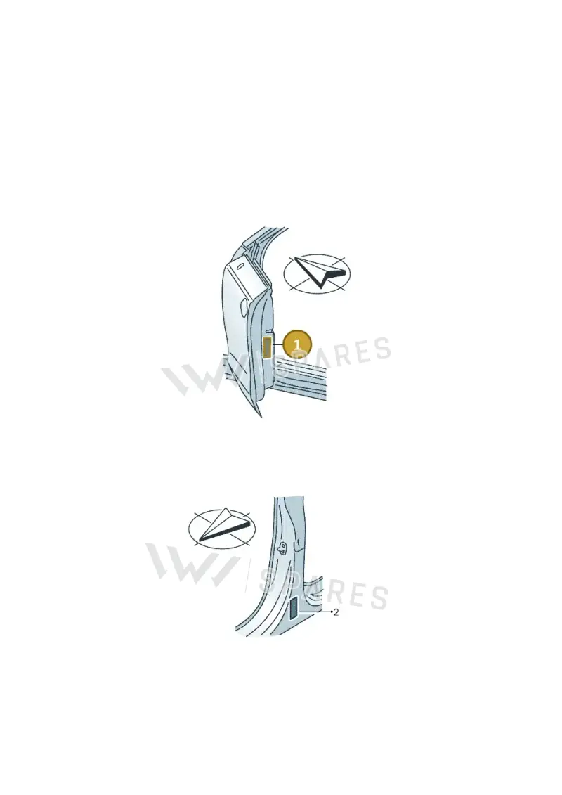 8W8010502N Audi Data Plate for Tyre Pressure
