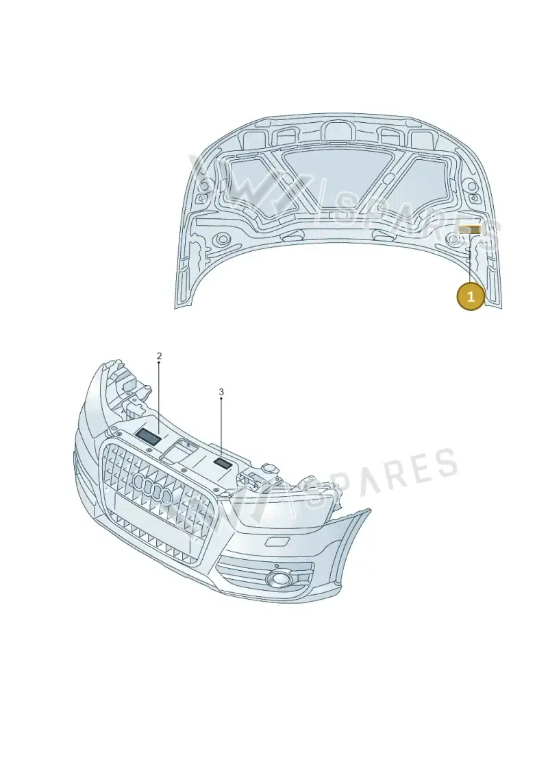 8X0010515C Audi Sticker for Air Conditioner