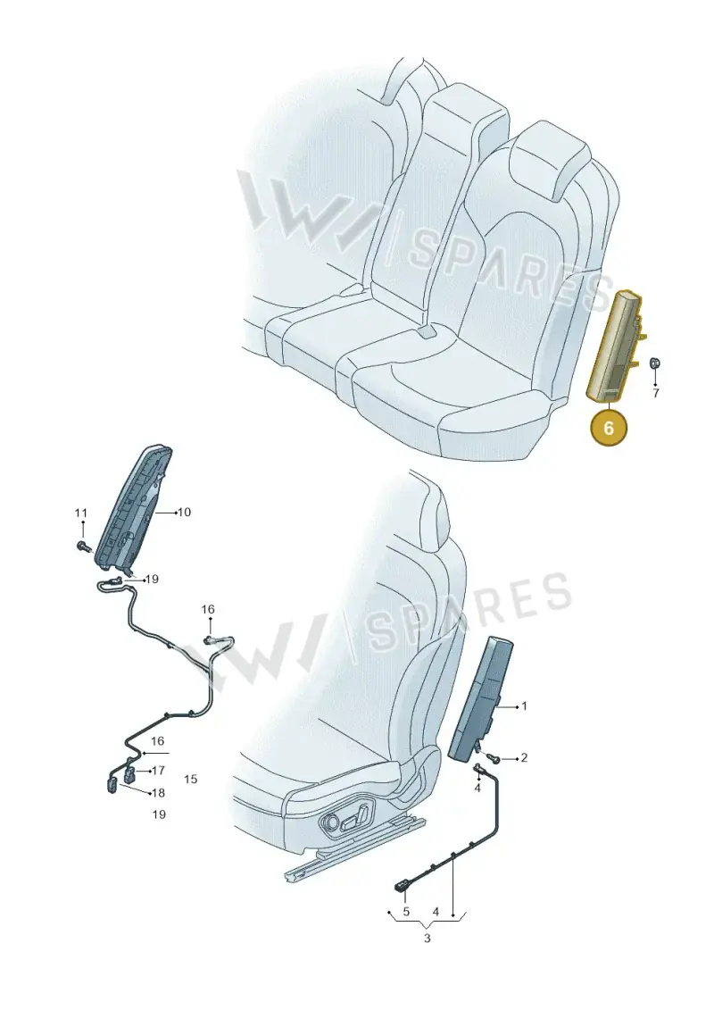 8Y0880442F Audi Side Airbag Unit