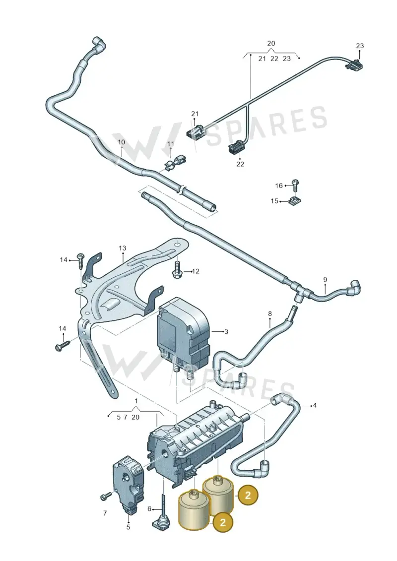 G080401A1 Audi Bracket with Fragrance