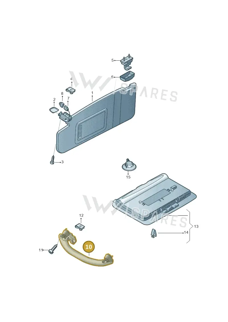 L4H000024HCE3 Audi 1 Set Grab Handles (Atlas Beige CE3)