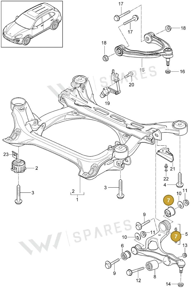 95534124262 Porsche Hydro-Mounting