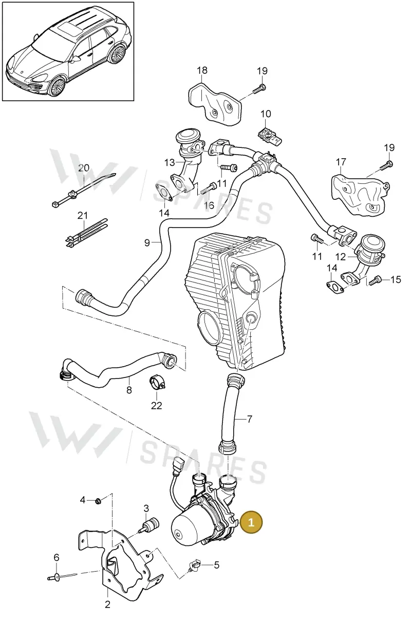 95860510400 Porsche Secondary Air Pump