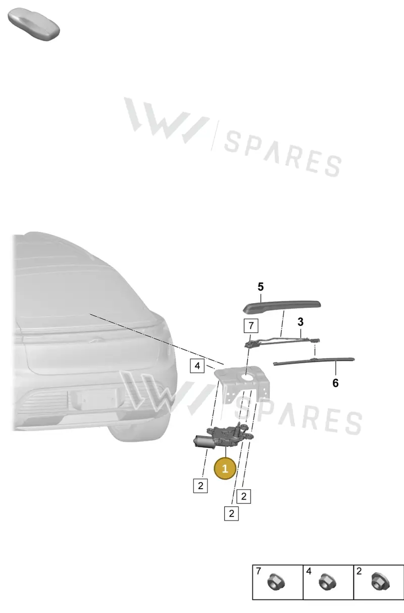 95C955711 Porsche Wiper Motor