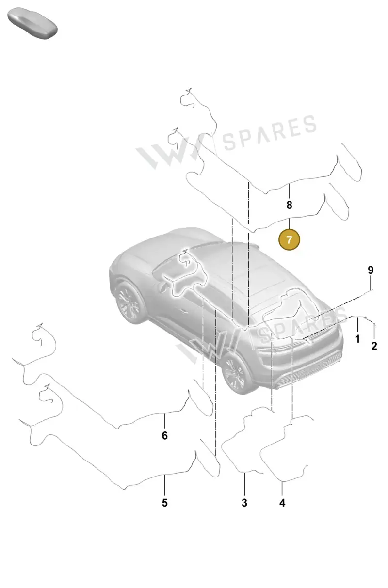 95C955739D Porsche Hose Line for Washer Water