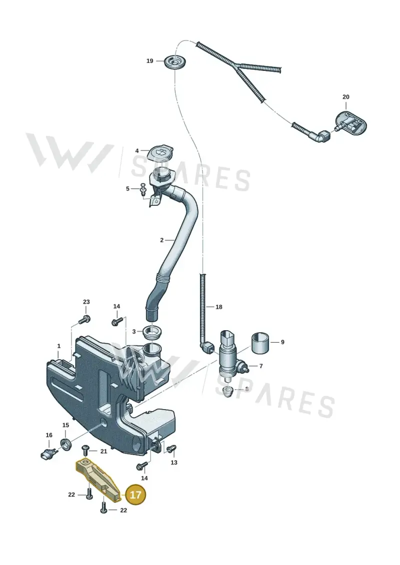 95C955775B Porsche Bracket