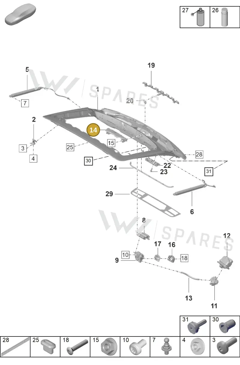971827055A Porsche Bracket for Wiper Motor