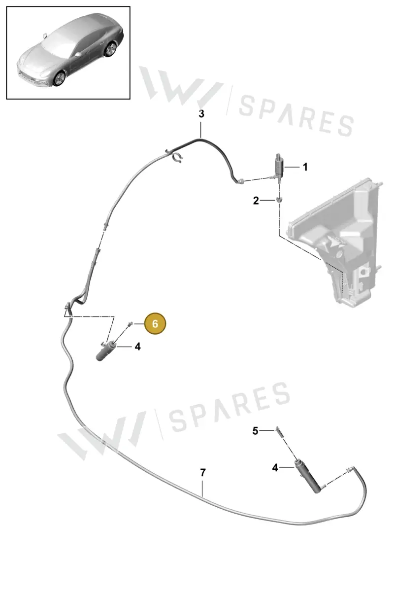 971955100 Porsche Nozzle Holder