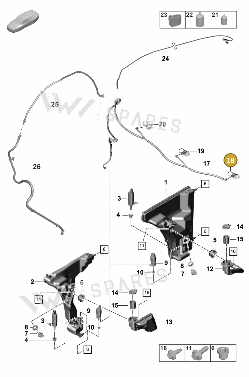 971955985 Porsche Water Jet
