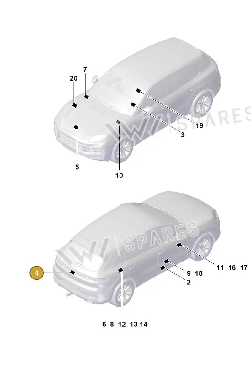 976010006 Porsche Sticker