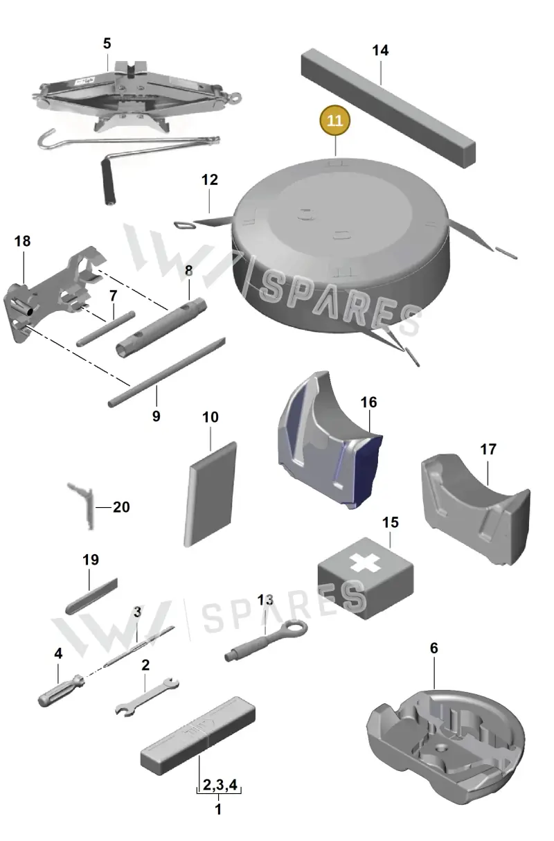 982857927 Porsche Bag for Emergency Wheel