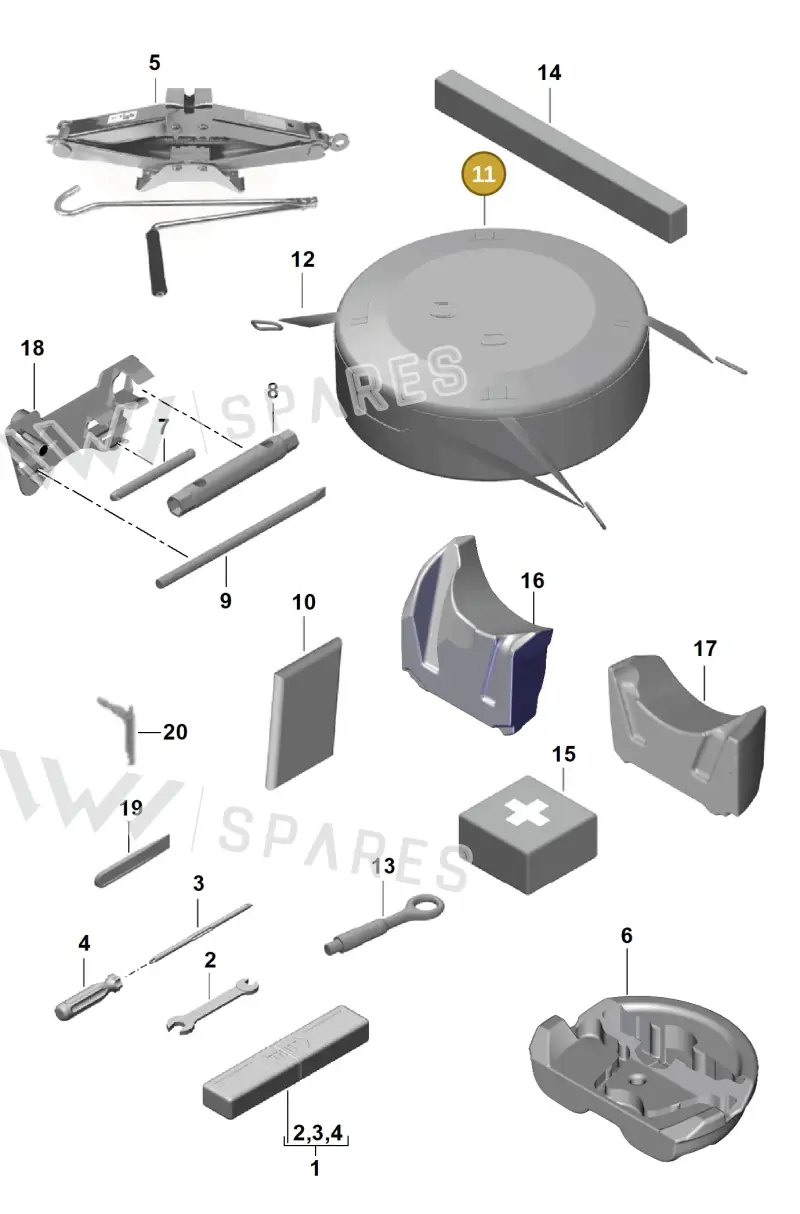 982858793 Porsche Bag for Emergency Wheel