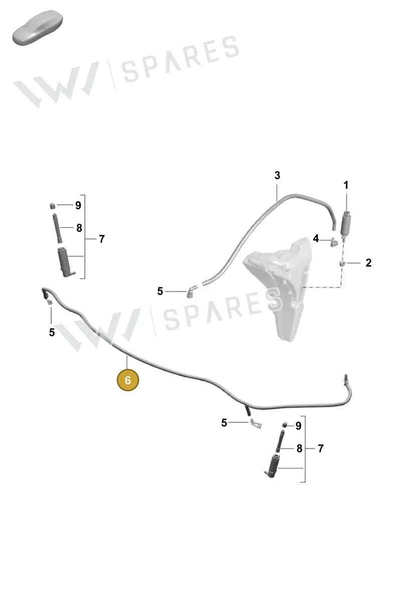 982955944B Porsche Hose