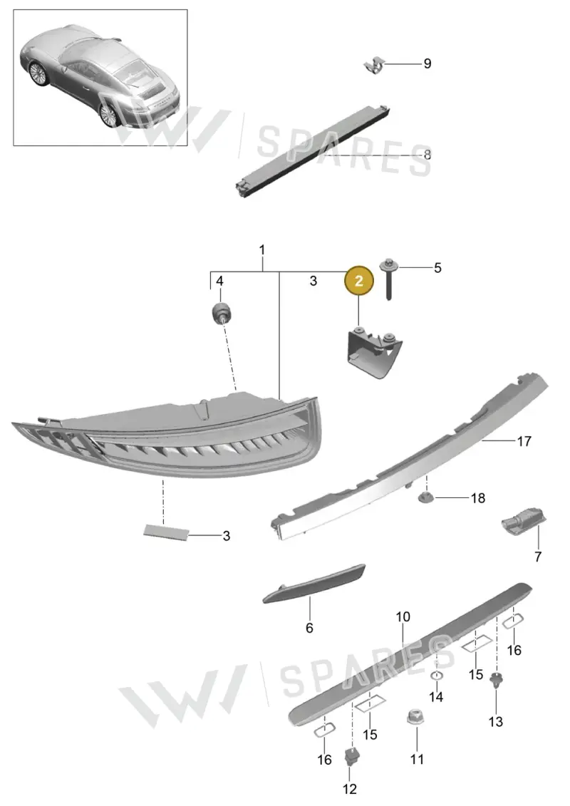 99163190600 Porsche Repair Set