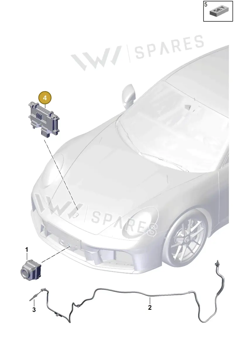 992907547H Porsche Control Unit for Night-Vision System