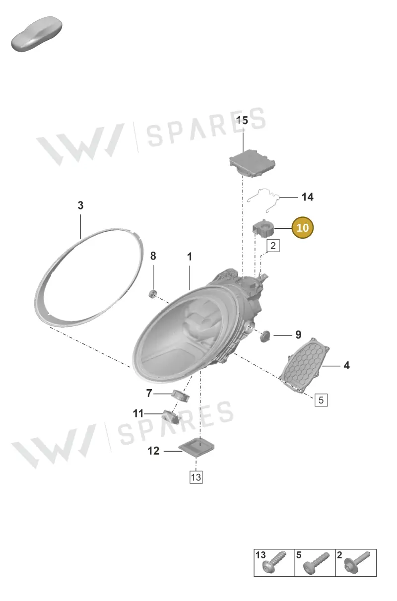 992941052 Porsche Fan for Headlamps