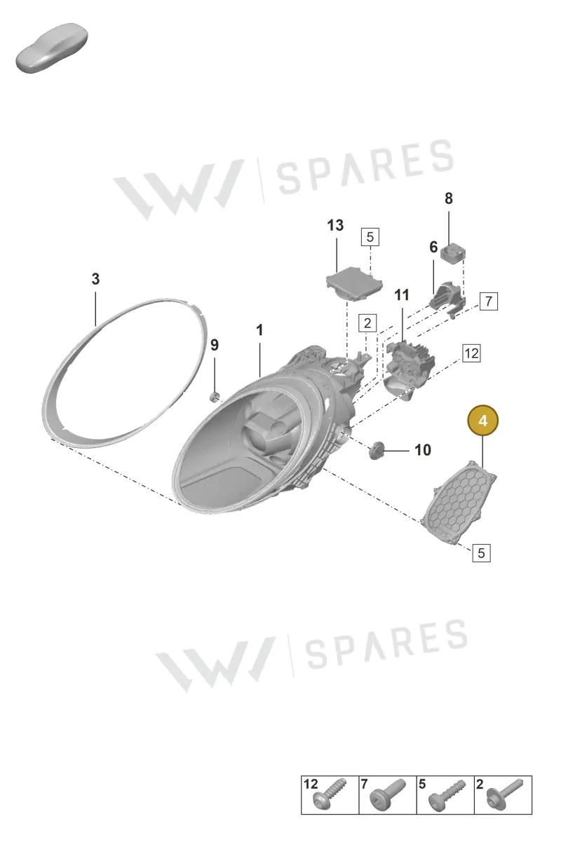 992941809 Porsche End Cap with Seal