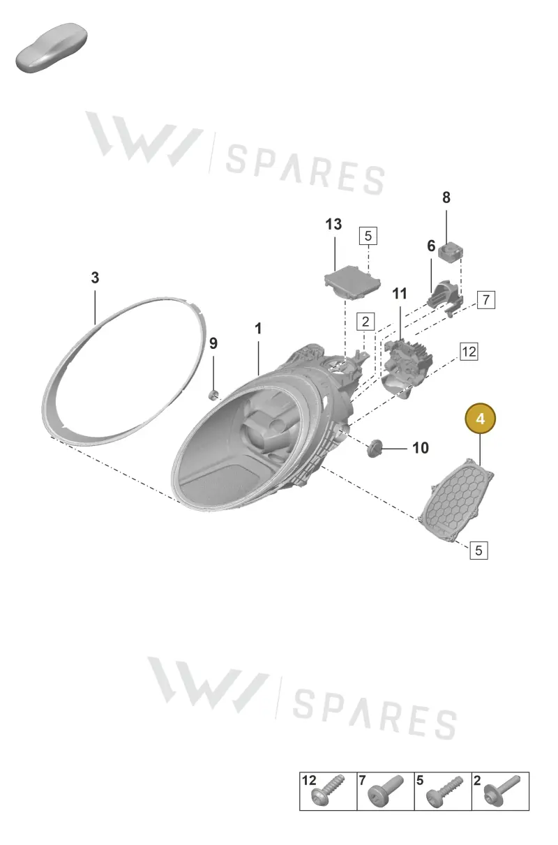 992941810 Porsche End Cap with Seal