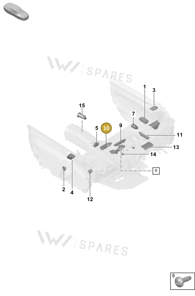 992959365CQTDL Porsche Switch Module (Black TDL)