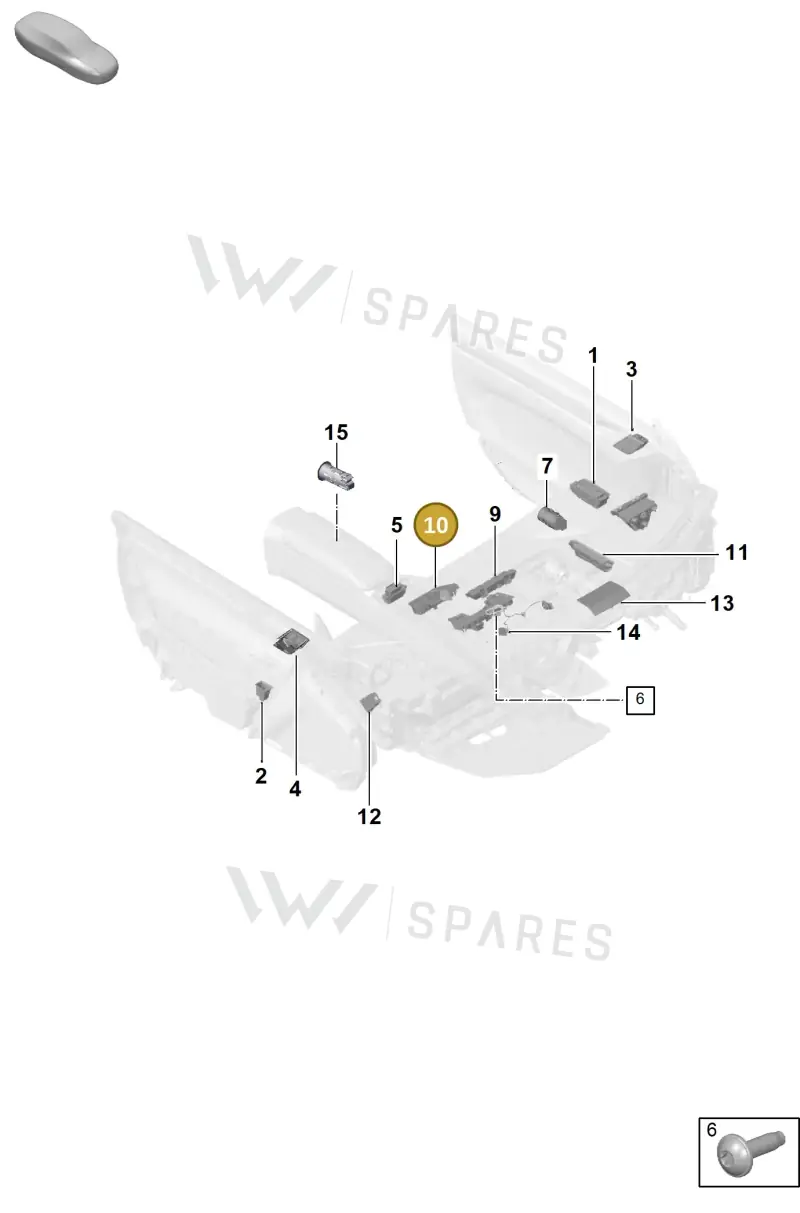992959365CRTDL Porsche Switch Module (Black TDL)