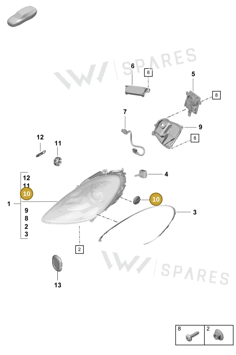 99763126701 Porsche Ventilation Valve
