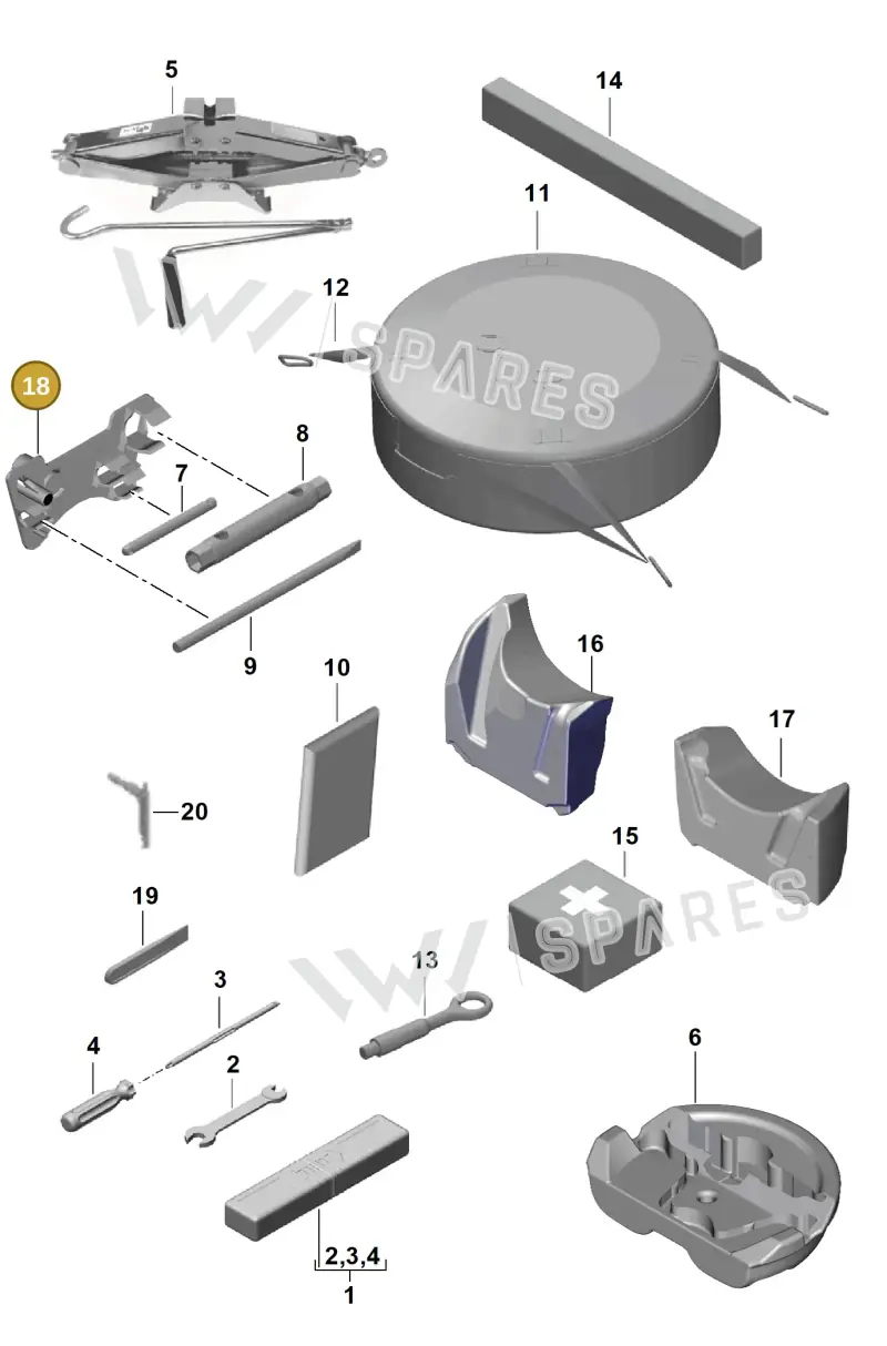 99772280100 Porsche Mounting for Vehicle Tools