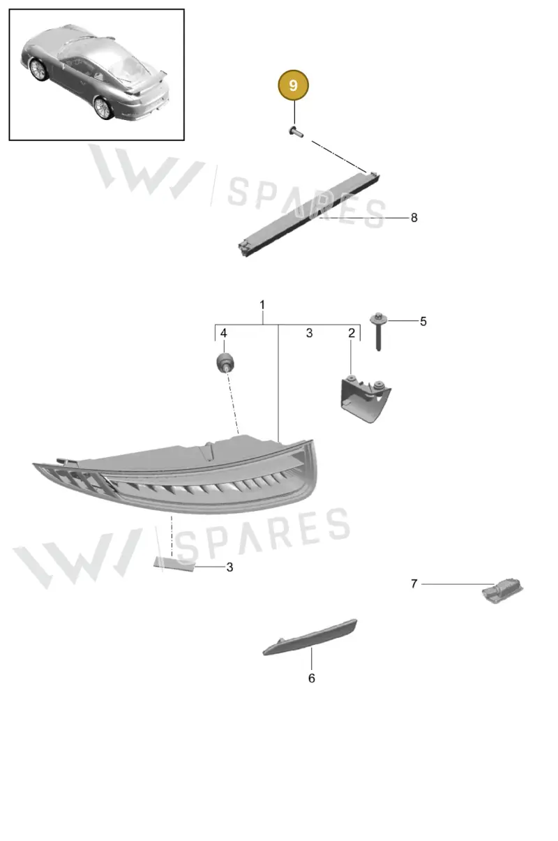 99907326909 Porsche Fillister Head Bolt