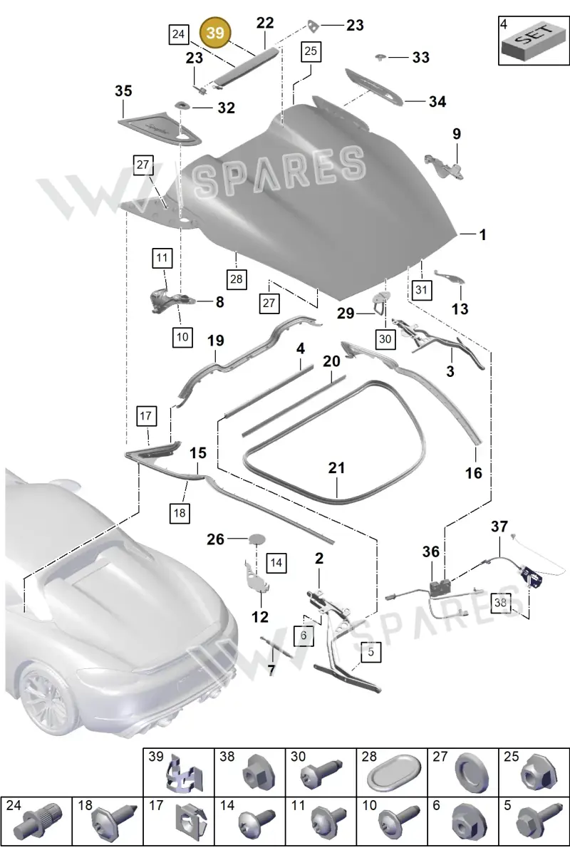 99950758401 Porsche Clamping