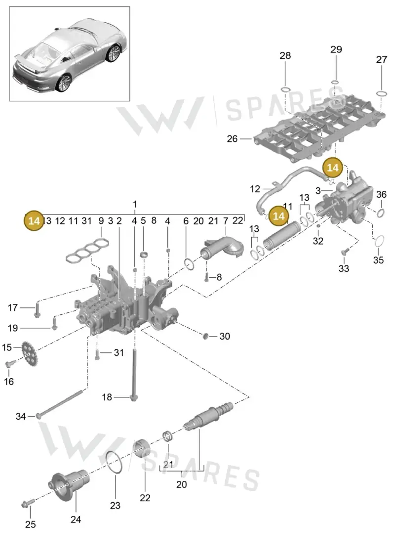 99970763140 Porsche O-Ring