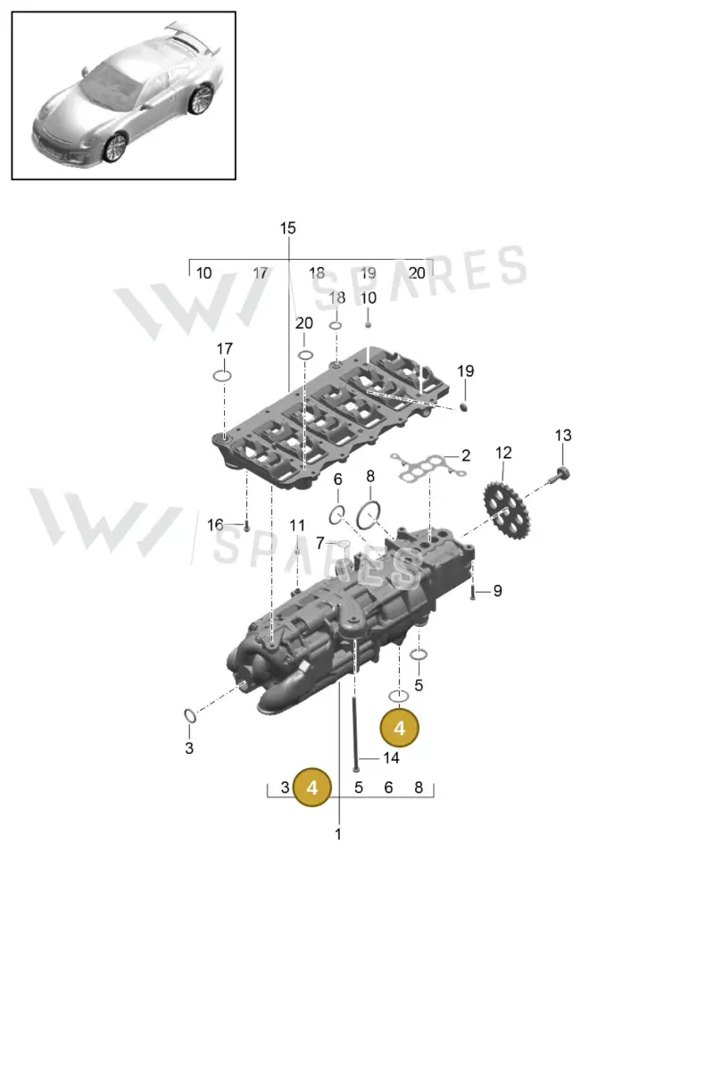 99970769740 Porsche O-Ring