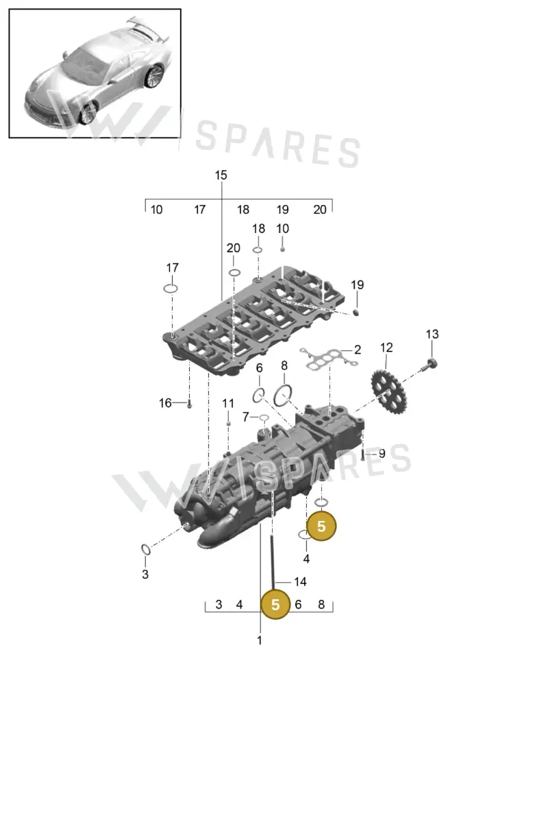 99970769840 Porsche O-Ring