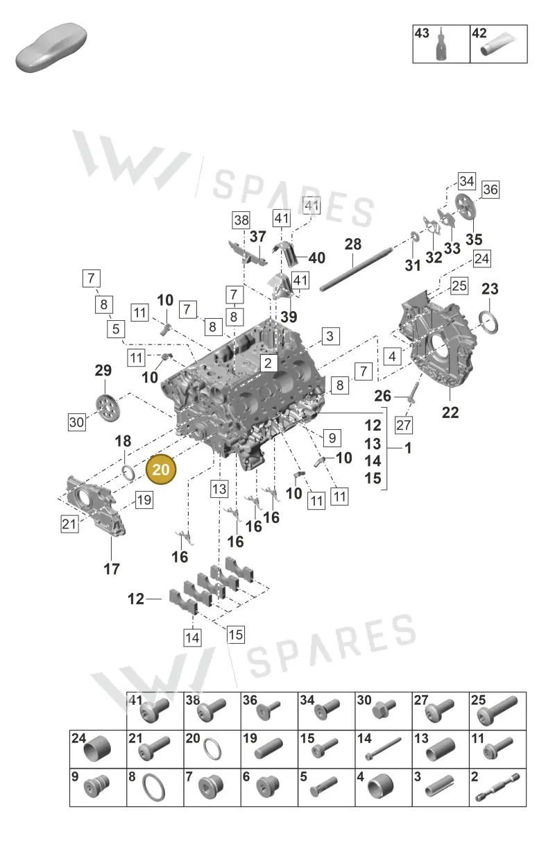 9A700784000 Porsche O-Ring