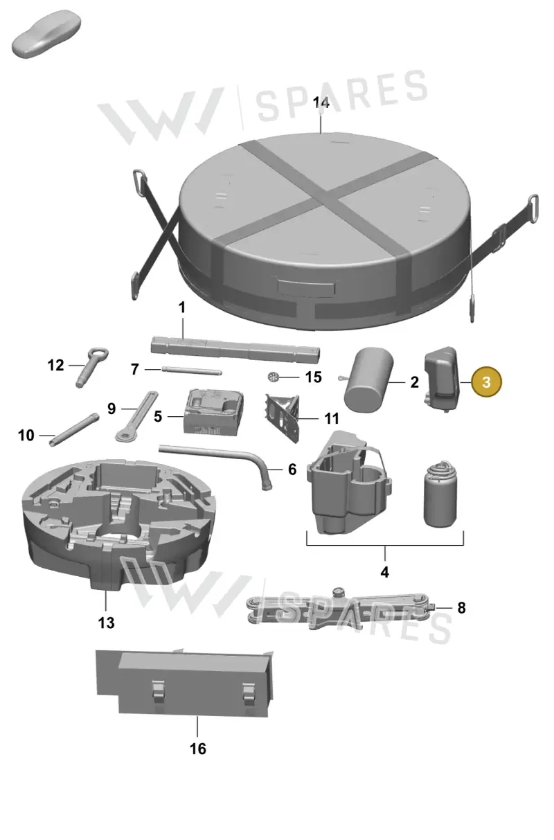 9A7012115 Porsche Tool Kit Bag