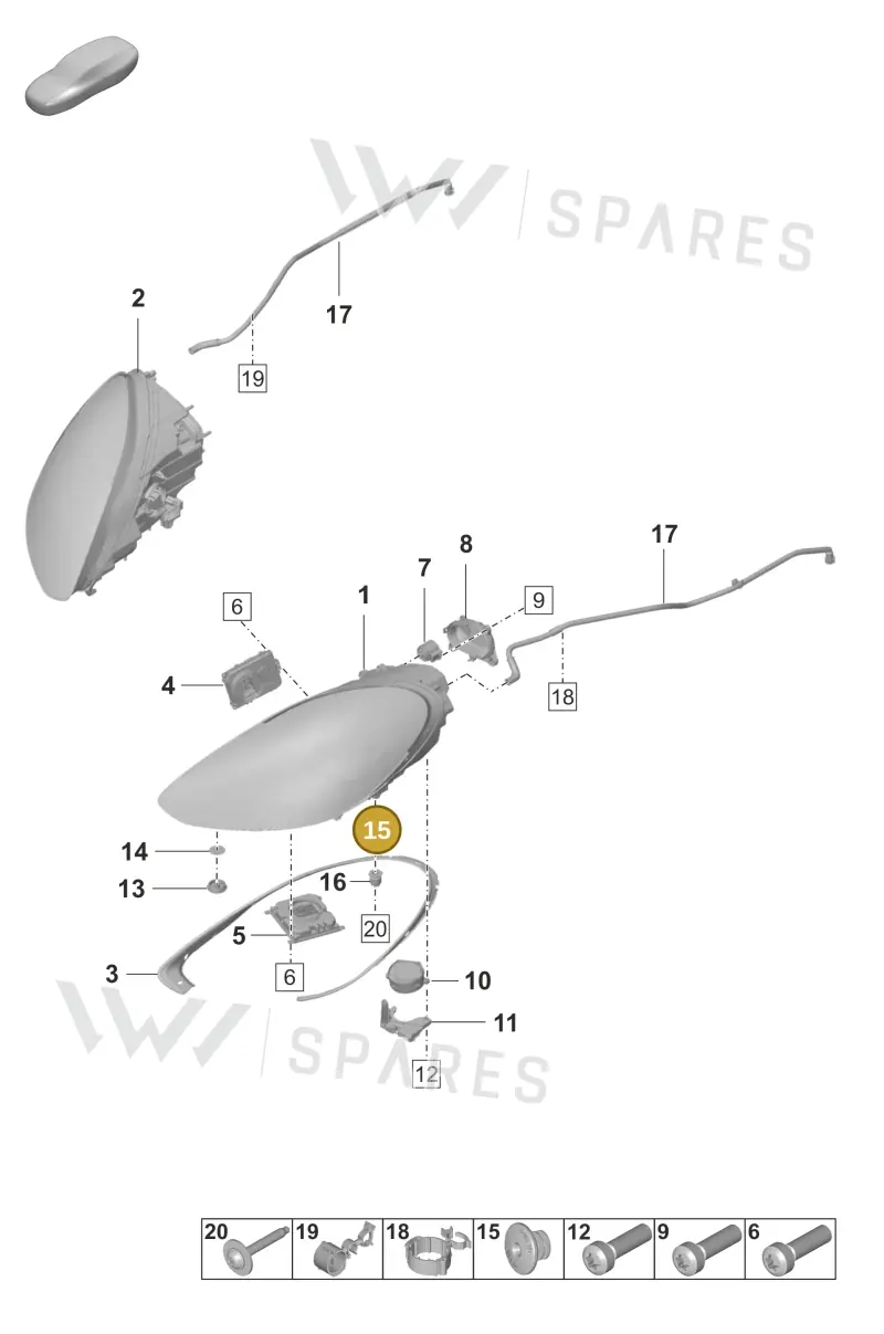 9A794104100 Porsche Bungs