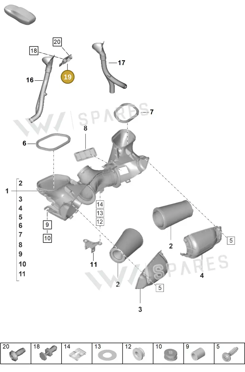 9GT129083 Porsche Bracket