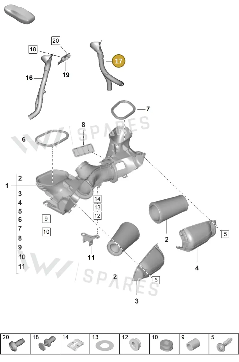 9GT129252 Porsche Air Guide