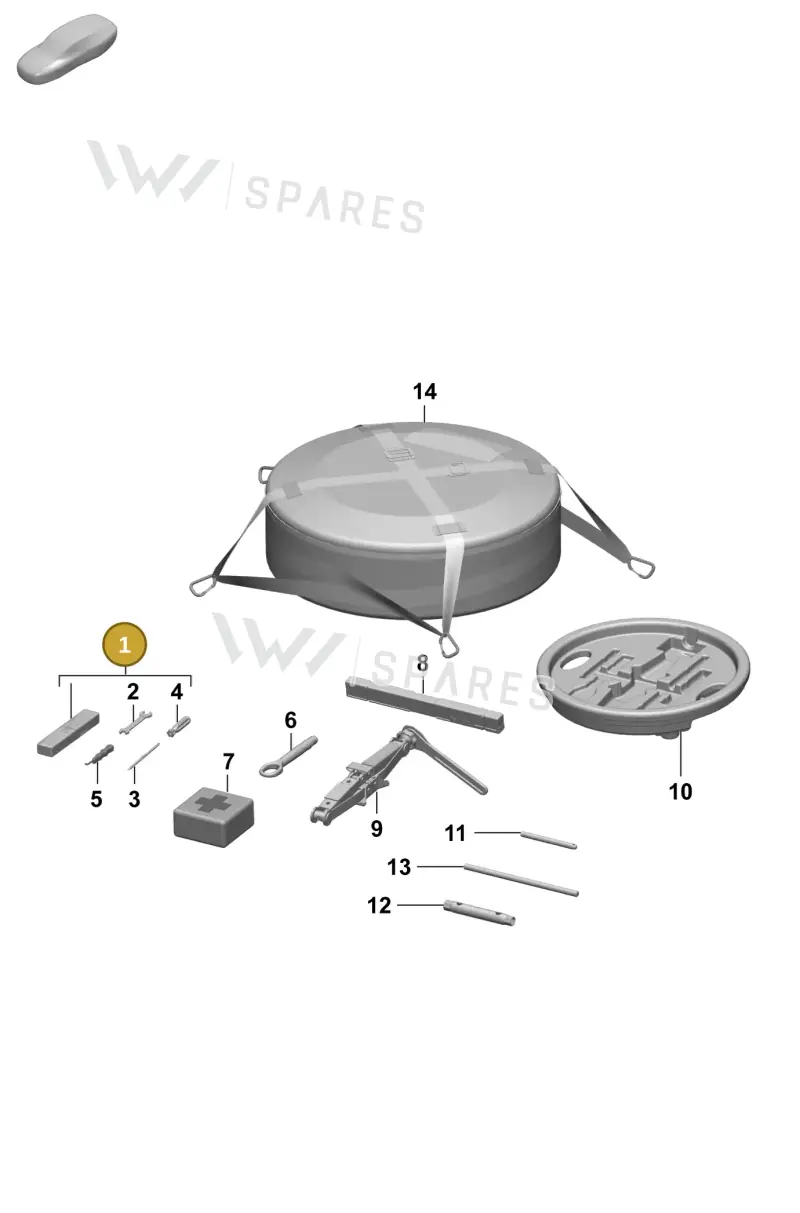 9J1012011 Porsche Vehicle Tools