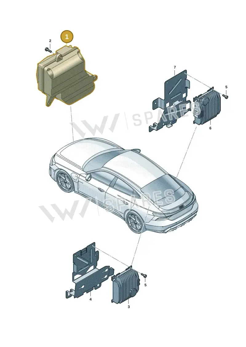 9J1035916A Porsche Speaker Box