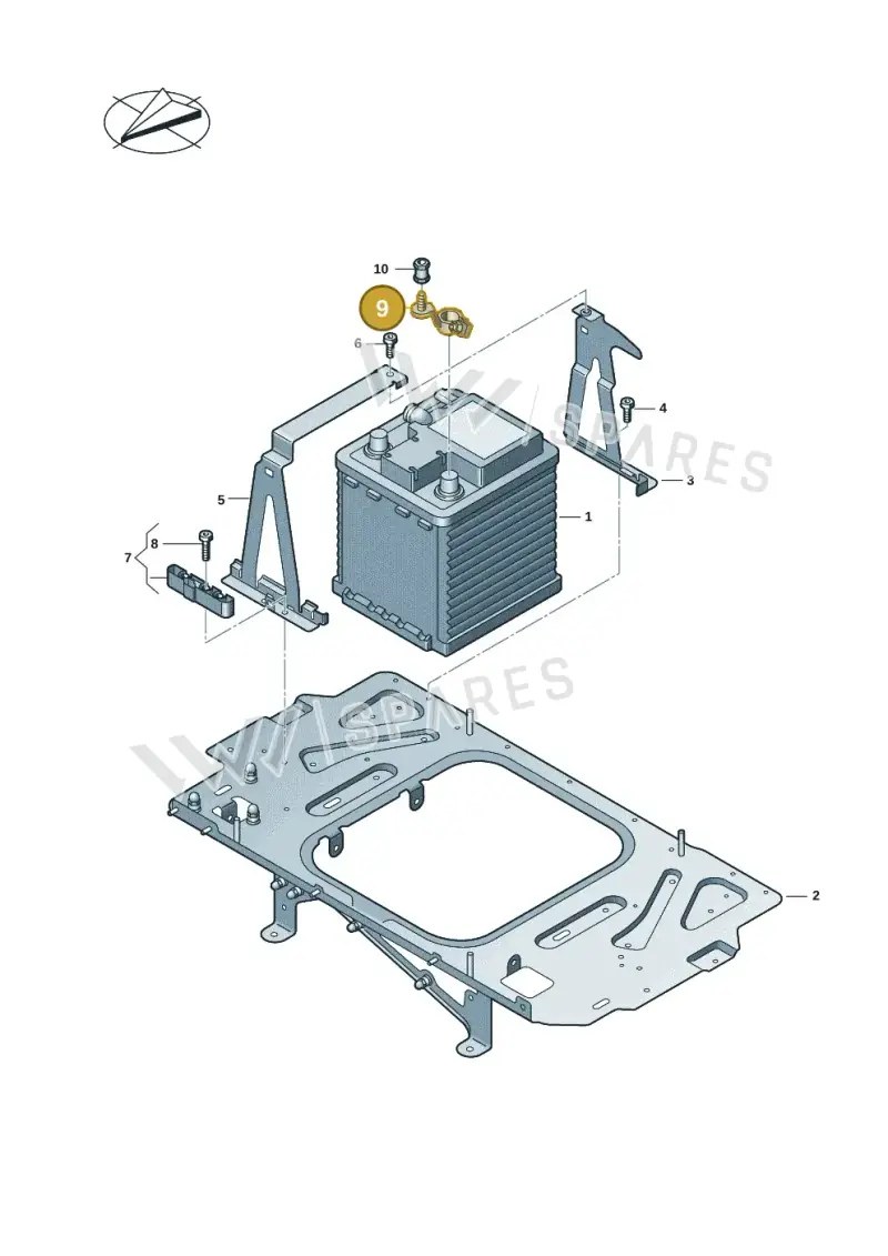 9J1915137F Porsche Terminal Clamping
