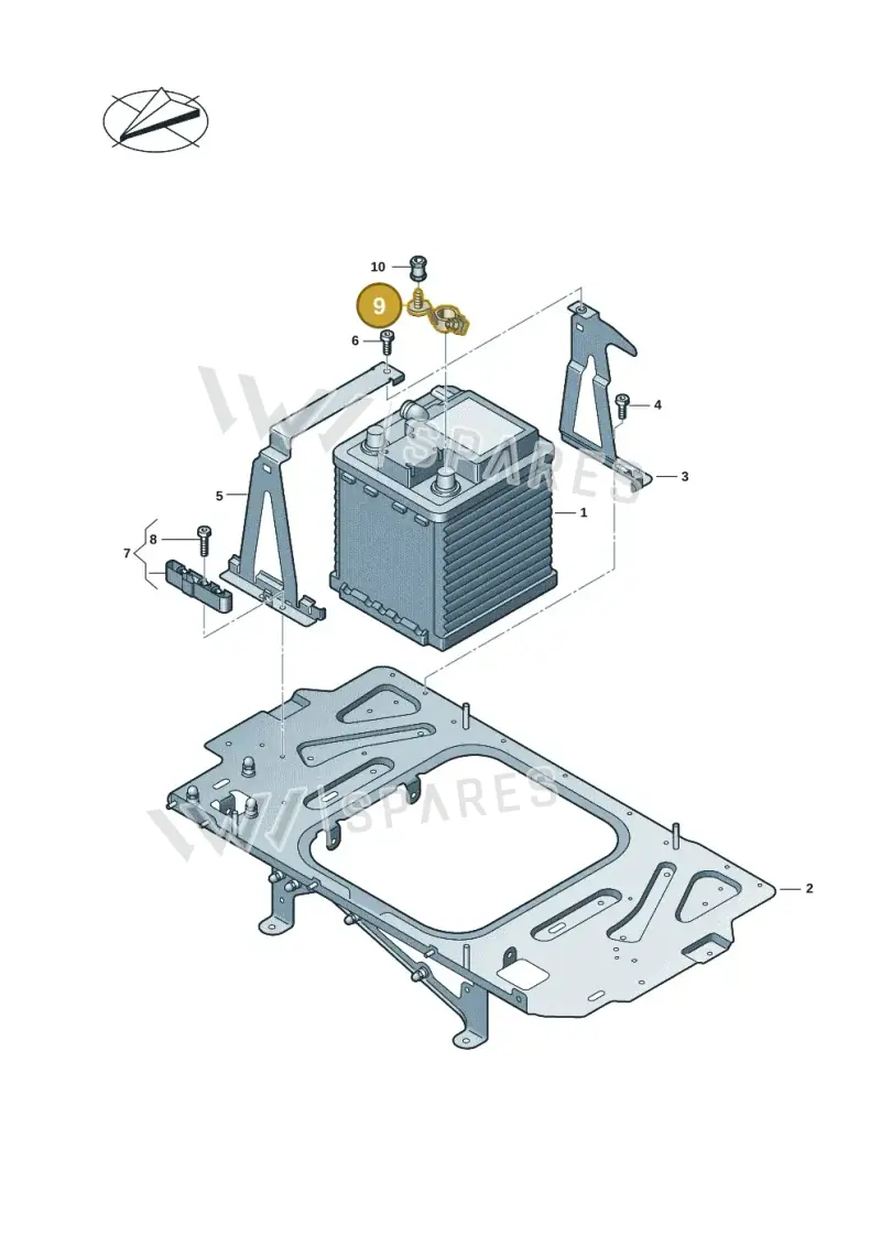 9J1915137G Porsche Terminal Clamping