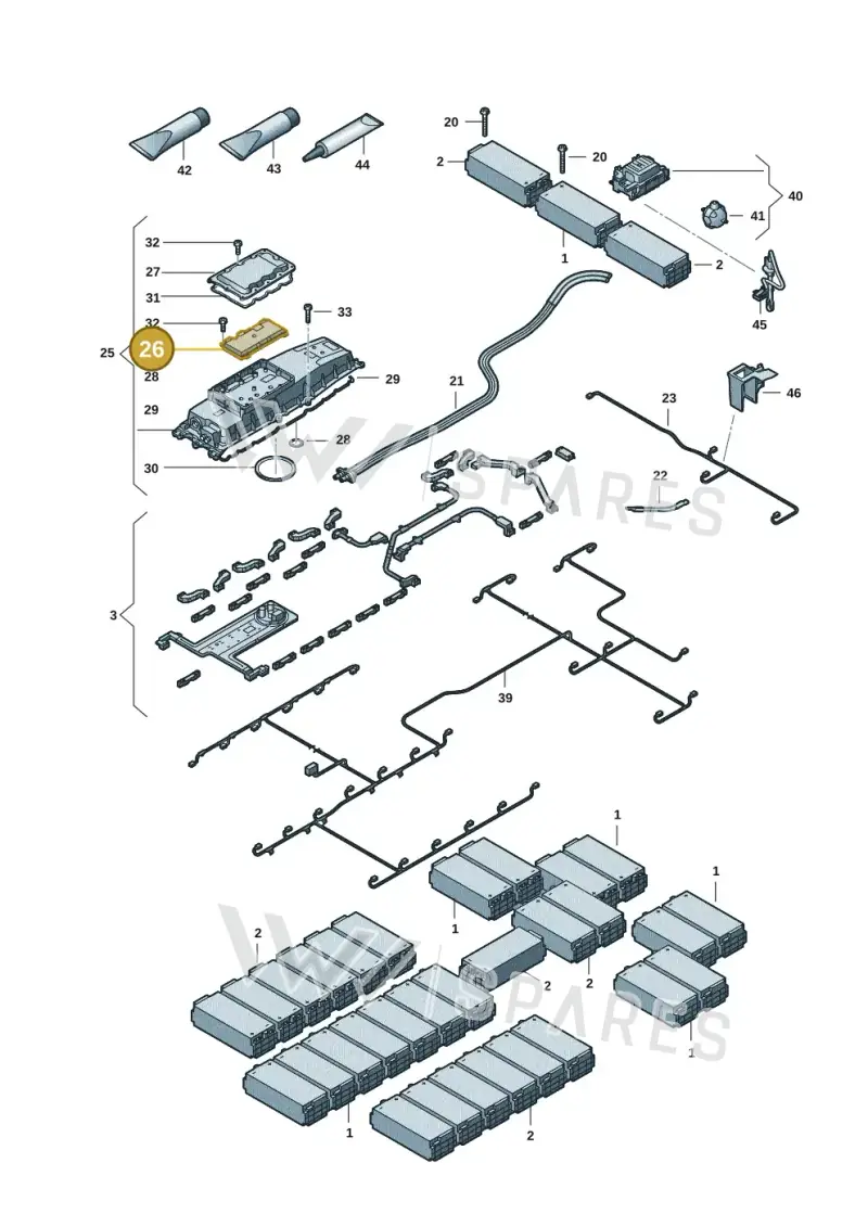 9J1915234AT Porsche Control Unit for Battery Monitoring