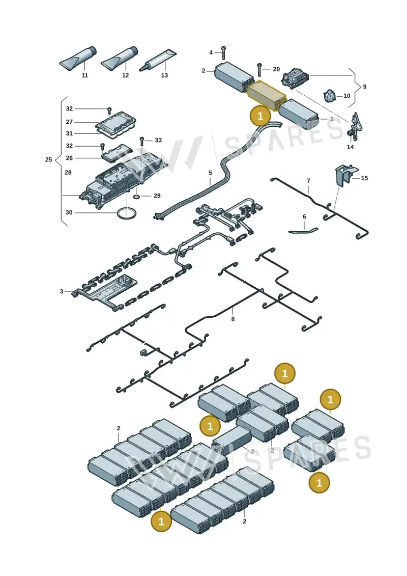 9J1915602E Porsche Battery Module