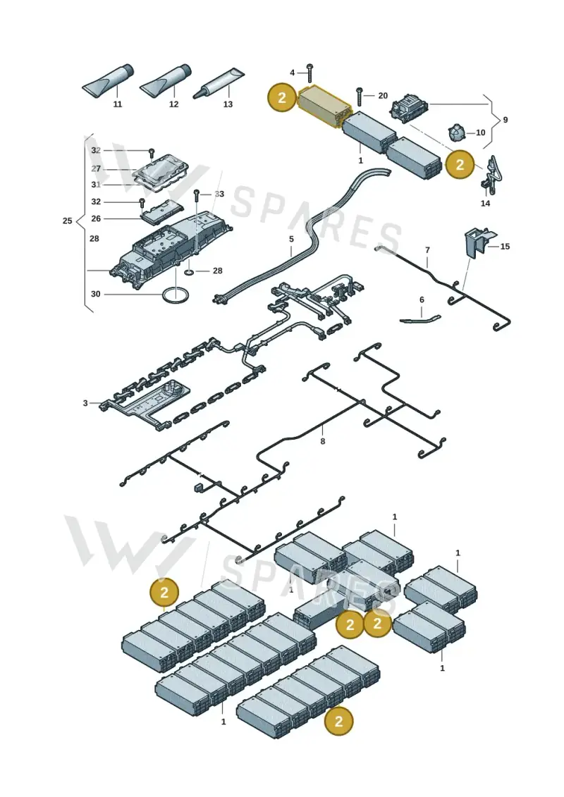 9J1915611E Porsche Battery Module