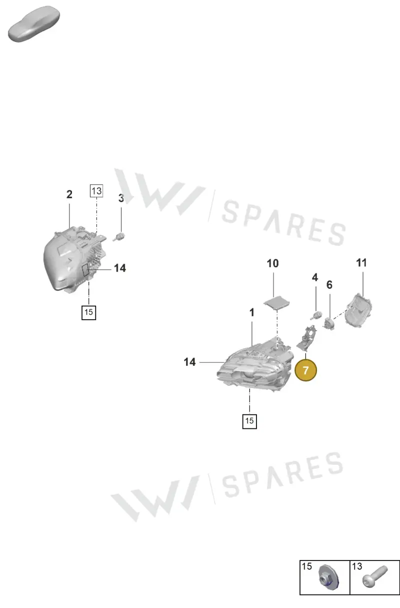 9J1941057 Porsche Bracket