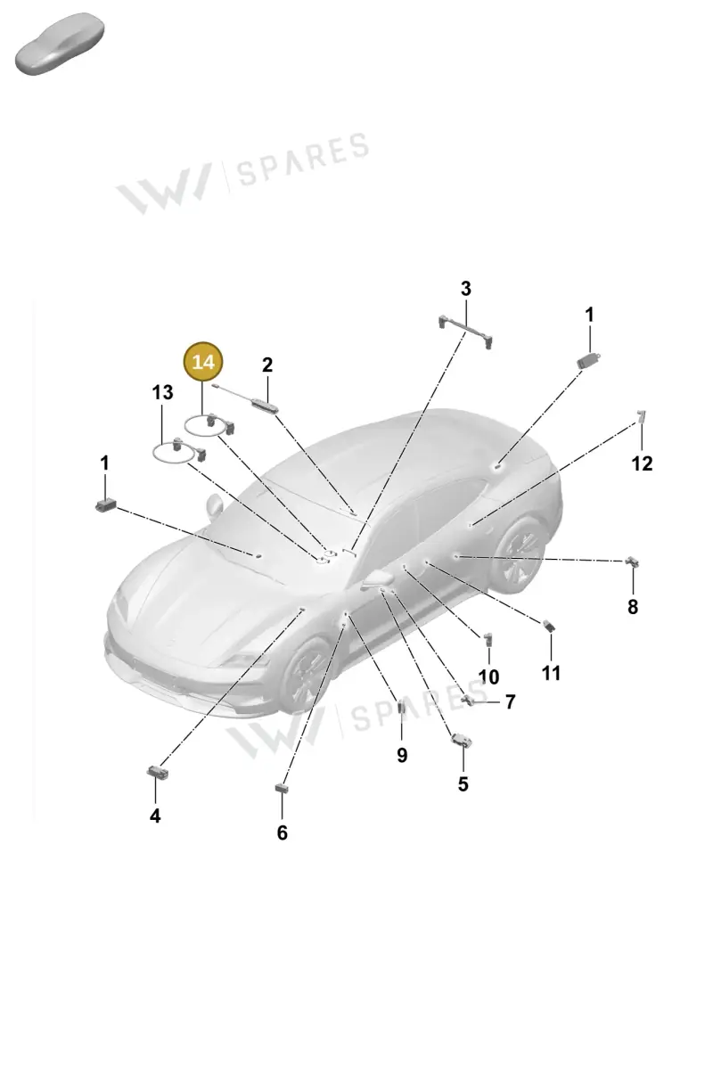 9J1947200C Porsche Lighting
