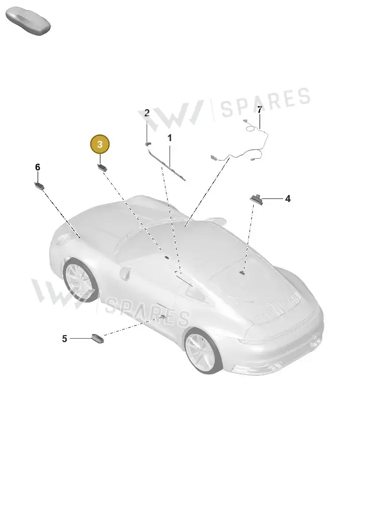 9J1947415A Porsche Lighting