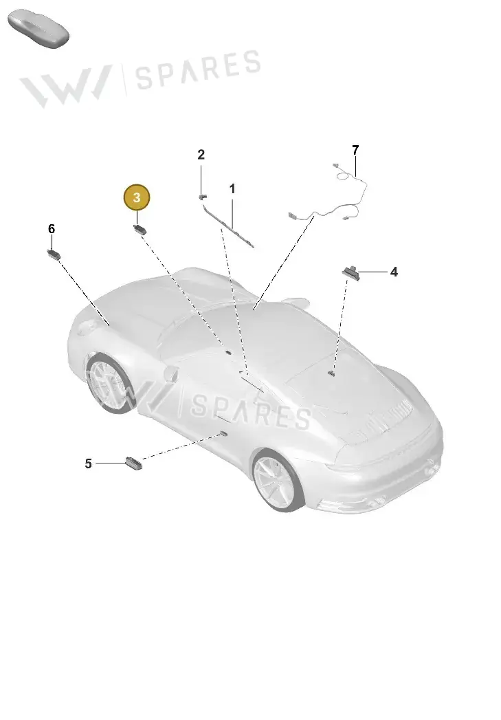 9J1947415B Porsche Lighting