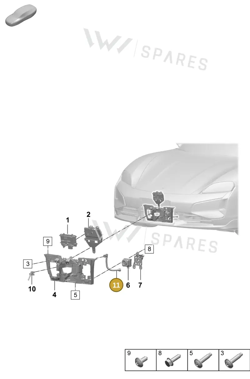 9J1955944 Porsche Hose Line for Washer Water