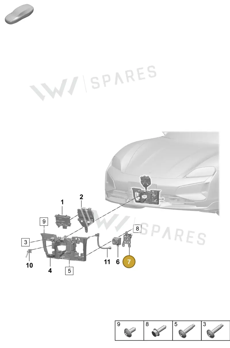 9J1980561A Porsche Bracket for Camera